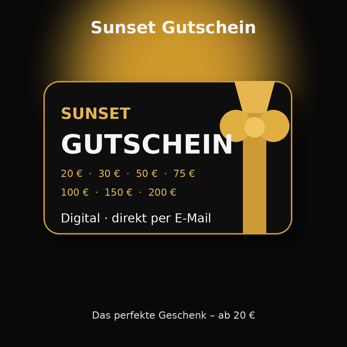 Sunset Gutschein ab 20 Euro